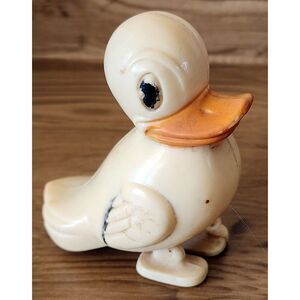 Vintage Retro Plastic Waddling Duck Figure Ramp Walker 3 Inches High See Pic